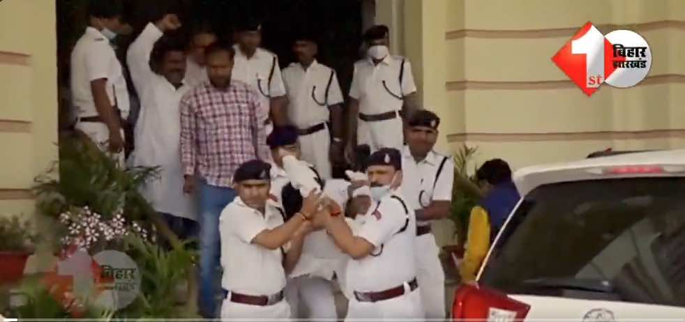 CPIML MLAs were marshalled out of the Bihar Assembly 