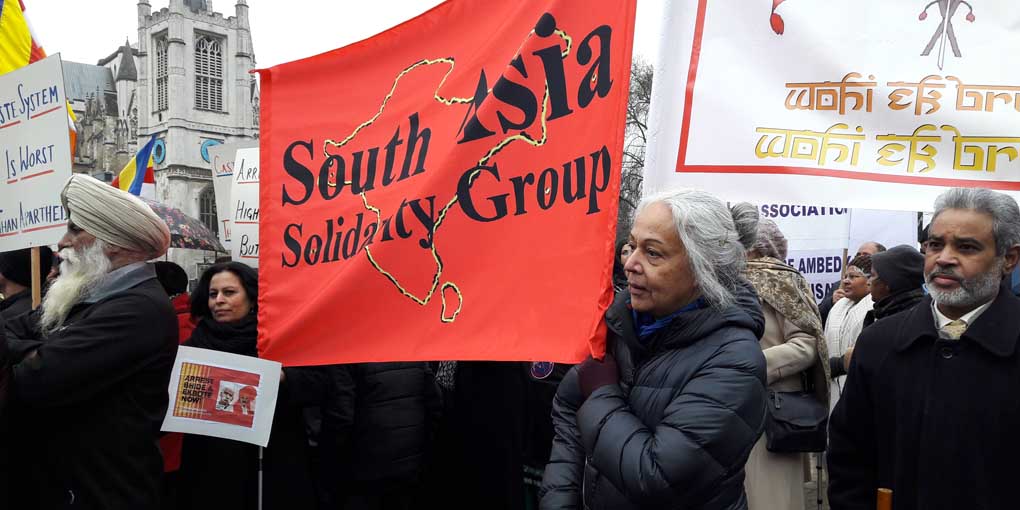 Protest UK Dalit Org. & Saouth ASIA