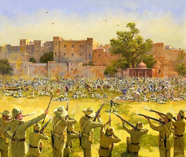 A painting on Jallianwala massacre
