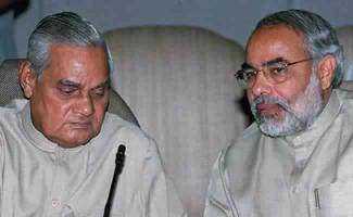 Vajpayee with Modi