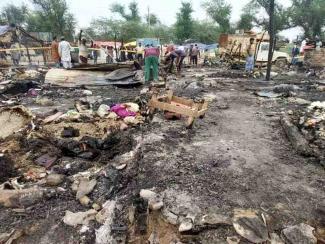Fire in Delhi’s Rohingya Camp